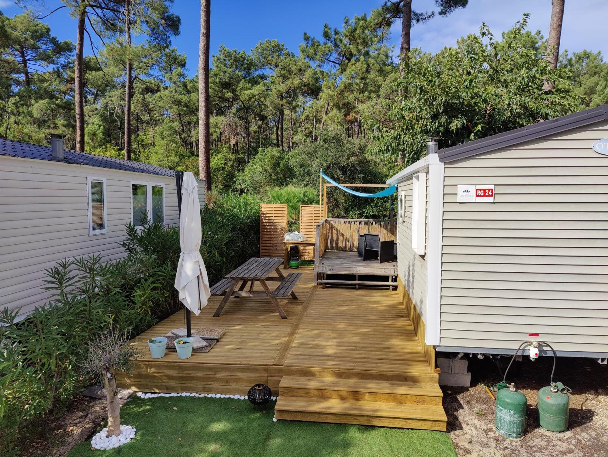 Mobile-Home 6 Personnes Cap Ferret Claouey Exteriér fotografie